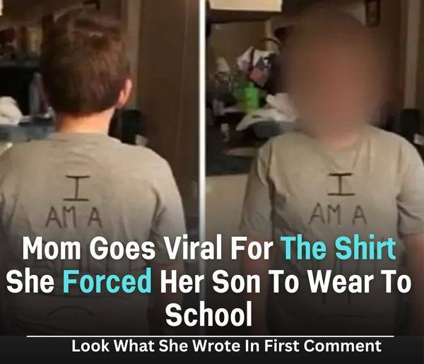 A mother gains online attention for the shirt she compelled her son to wear to school.