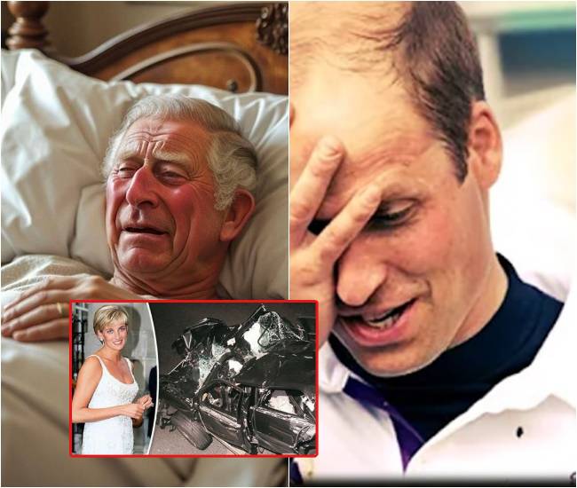 SAD NEW: Filled with remorse, King Charles finally confessed to William as he lay in his hospital bed: “Diana’s accident was not an accident; I am sorry…”