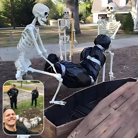 NEIGHBOR ASKS WOMAN TO REMOVE “MORBID” HALLOWEEN DECOR – HER RESPONSE GAINS ATTENTION ONLINE Halloween is the season for spooky displays, but one woman’s decorations were deemed “too much” by her neighbor. Despite her love for Halloween, she agreed to take down her carefully crafted graveyard display after he requested it. Her kindness in the face of the unusual complaint went viral on TikTok, inspiring viewers across the internet.