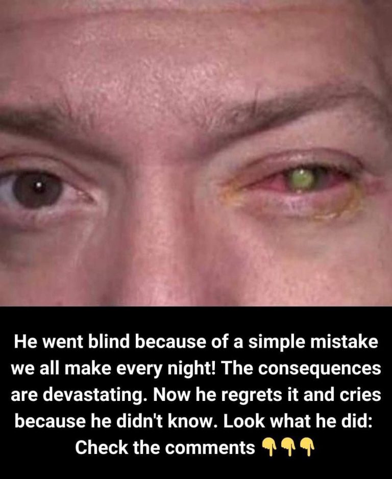 He lost his sight as a result of a nightly blunder we all commit!