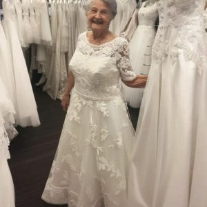 Her daughter instructed her to remove the wedding dress and stop playing.