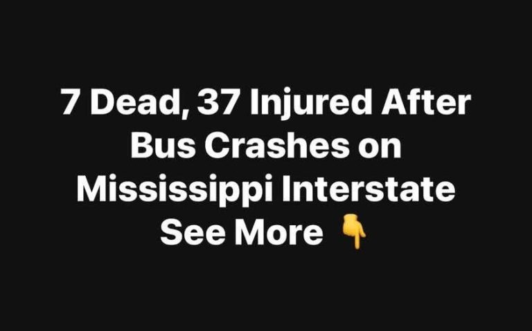 37 Injured After Bus Crashes on Mississippi Interstate