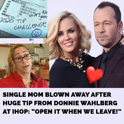 Donnie Wahlberg hands single mom $$$ tip at IHOP