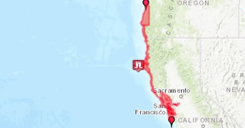 Tsunami warnings triggered in California and Oregon after 7.0-magnitude earthquake