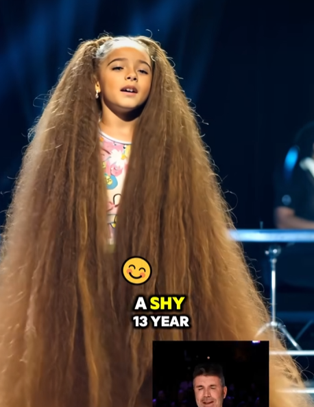 A shy 13 year old girl with a frizzy bob steps onto the stage, visibly nervous, The crowd watches, uncertain, Then Simon asks what she will sing, and her mysterious reply, Its a surprise, sets the room buzzing with curiosity, No one was prepared for what happened next, The second Rachel Crow opens her mouth, the entire theater is electrified, A voice so powerful, so soul stirring, erupts from this tiny frame, instantly transforming her into a superstar before everyones eyes