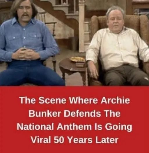 After 50 years, the Archie Bunker scene is starting to trend on social media because
