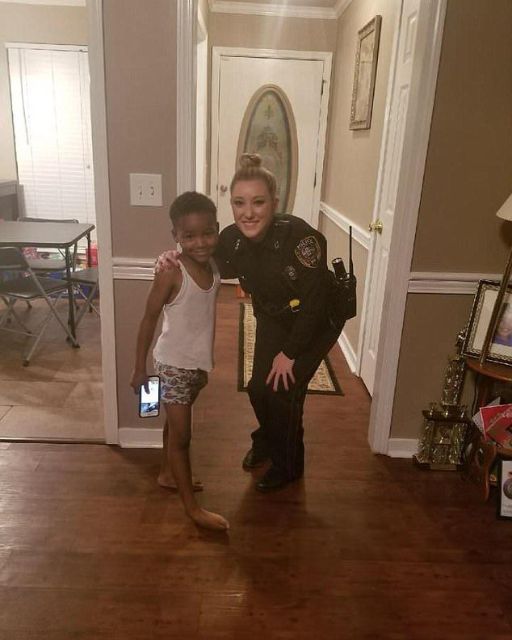 He dialed 911, due to the fact that he was hungry, and then she appeared