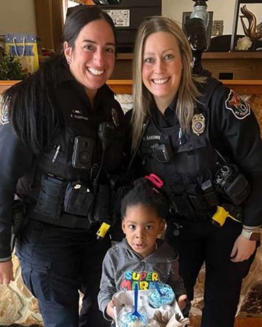 HER BIRTHDAY PARTY NEVER HAPPENED, BUT TWO OFFICERS SHOWED UP ANYWAY