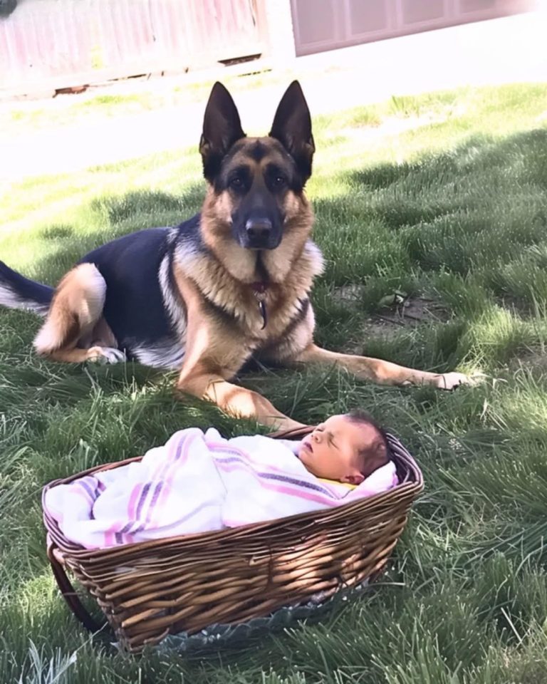 Man Hears His Dog Barking from Afar, Finds It Sitting near an Abandoned Baby